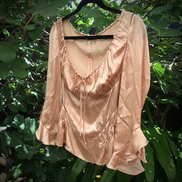 Alexander McQueen Tops - Alexander McQueen Blouse EU44 S-44 Milkmaid Silk